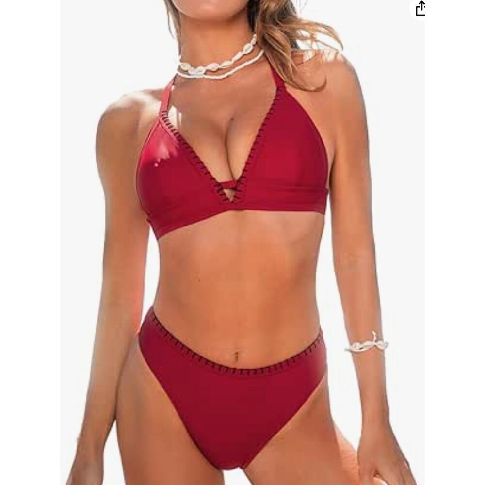 NWT Cupshe Whipstitch Bikini Size Medium